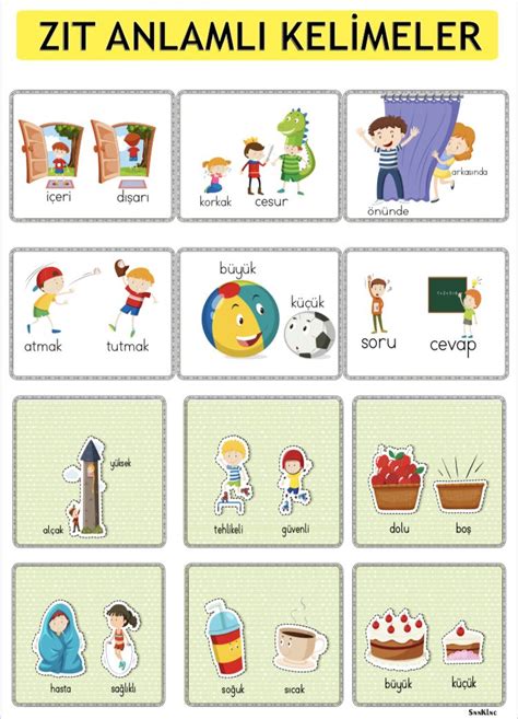 5 sınıf ingilizce kelimeler ve anlamları resimli